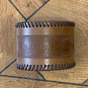 Michel Jordi The Spirit of the West Brown Leather Watch Case Rare